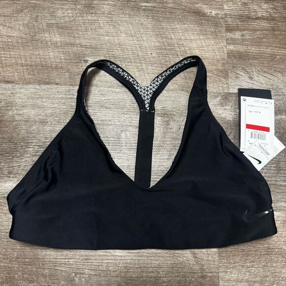 Nike Swim Black Bikini Top Size Large NWT - Picture 1 of 6